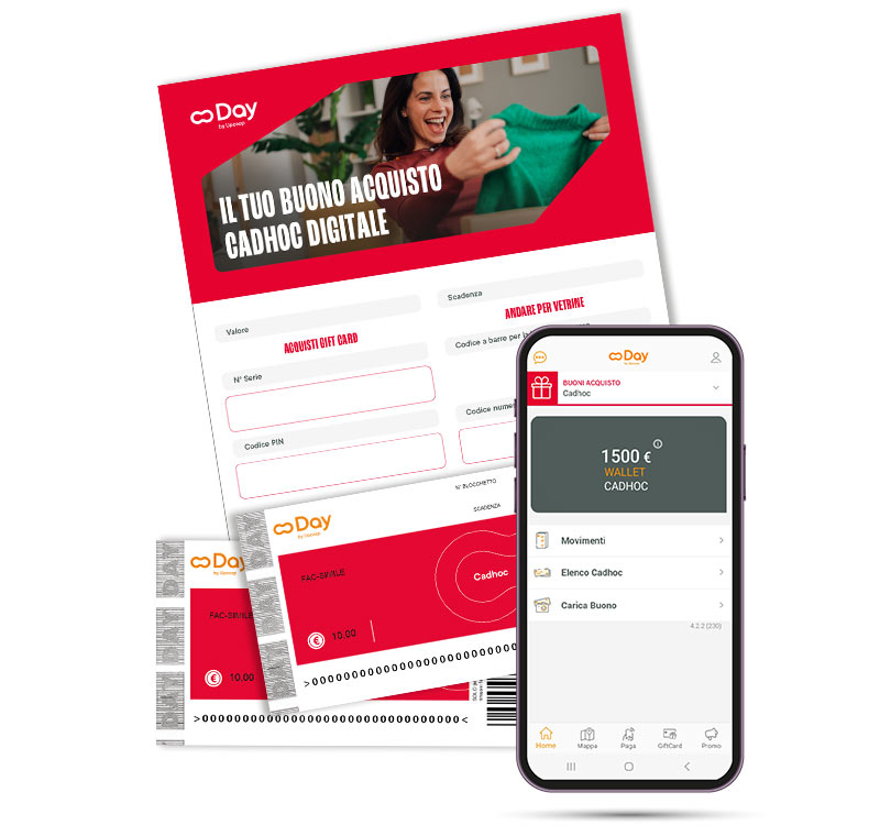 Cadhoc Buoni Acquisto Day: app per smartphone, buoni elettronici, ticket cartacei